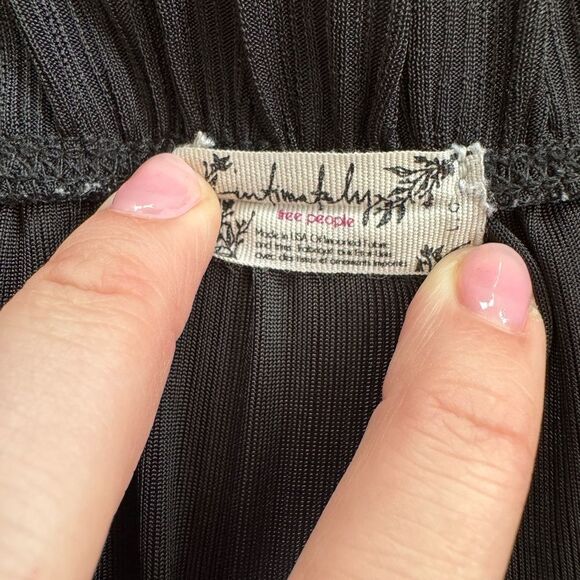 FREE PEOPLE Intimately Black Harem Rayon Pant L - Picture 5 of 6